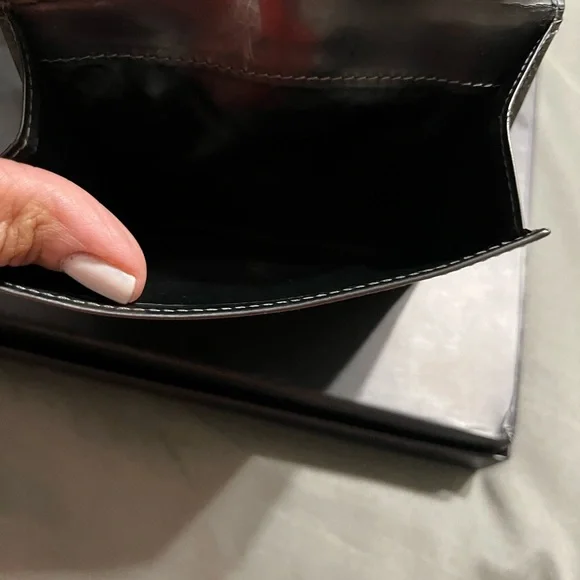 Salvatore Ferragamo Wallet Purse Ganchini. Gun metal color. - Picture 9 of 9